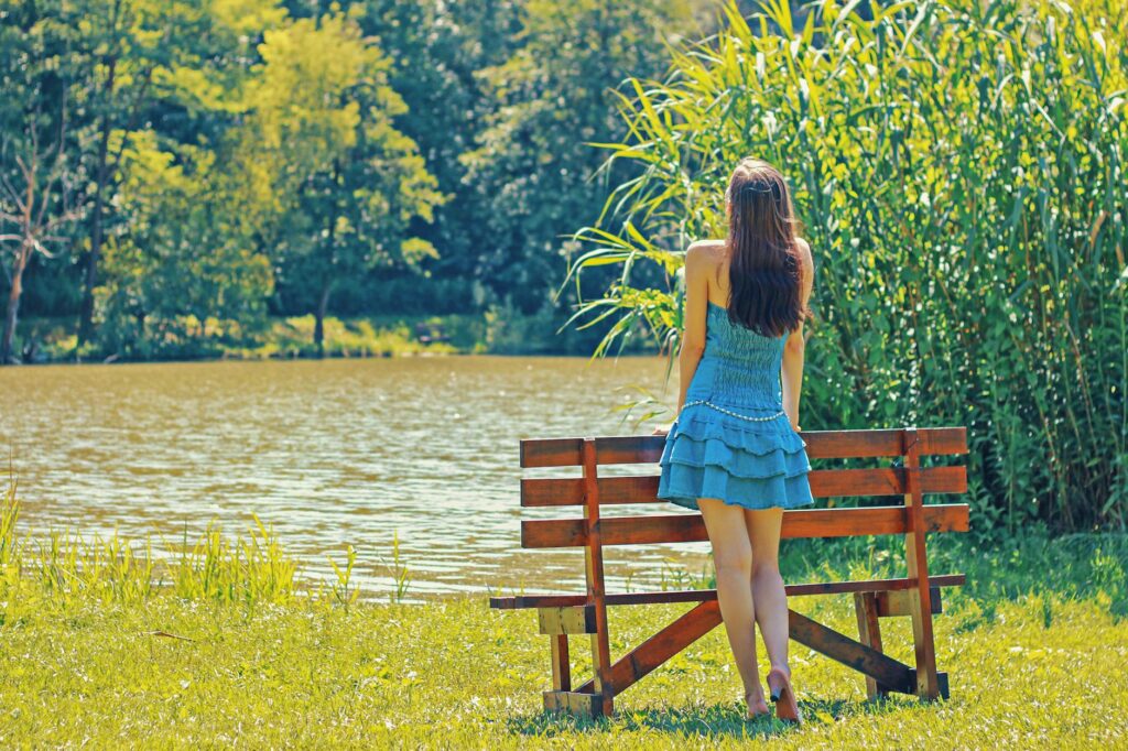 Girl in park